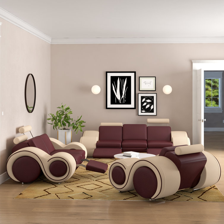 Orren Ellis Behr 3 Piece Living Room Set & Reviews Wayfair.ca